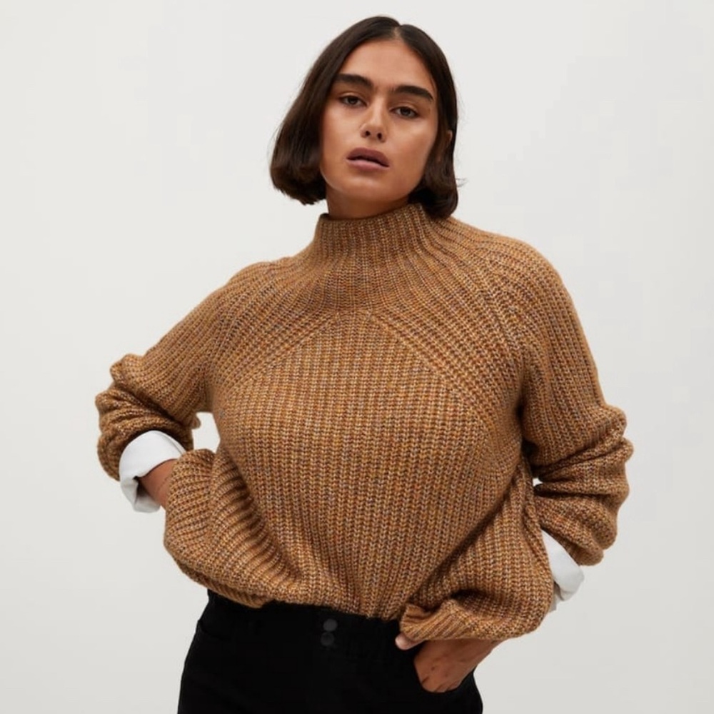 Mango matallic sweater